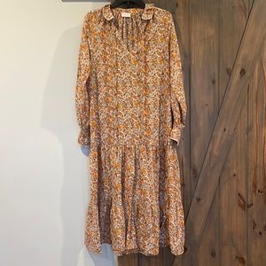 Brand new pink lily boho maxi dress